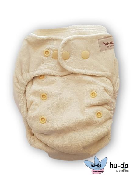 hu-da One-Size-Windel 2.0 Bambusfrottee SNAPS natur